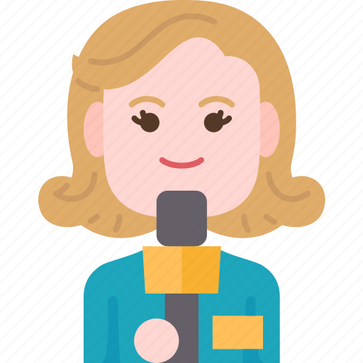 Reporter, journalist, interview, broadcast, media icon - Download on Iconfinder