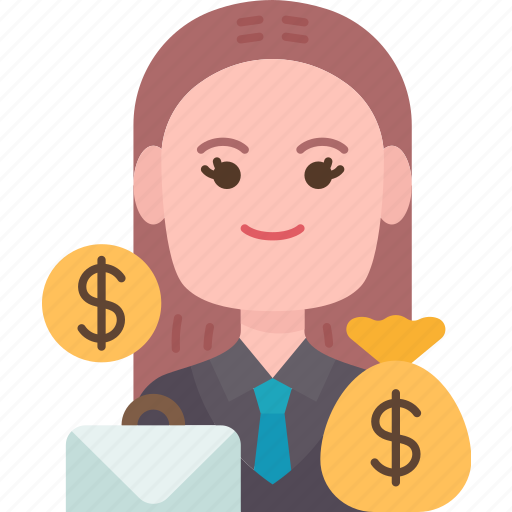Financial, investor, businesswoman, accounting, manager icon - Download on Iconfinder