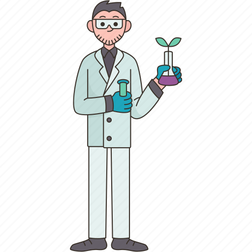 Biologist, plant, scientist, research, laboratory icon - Download on Iconfinder