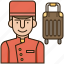 bellboy, bellhop, hotel, service, uniform 