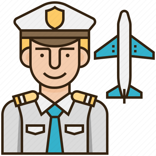 Avatar, captain, plane, policeman, uniform icon - Download on Iconfinder