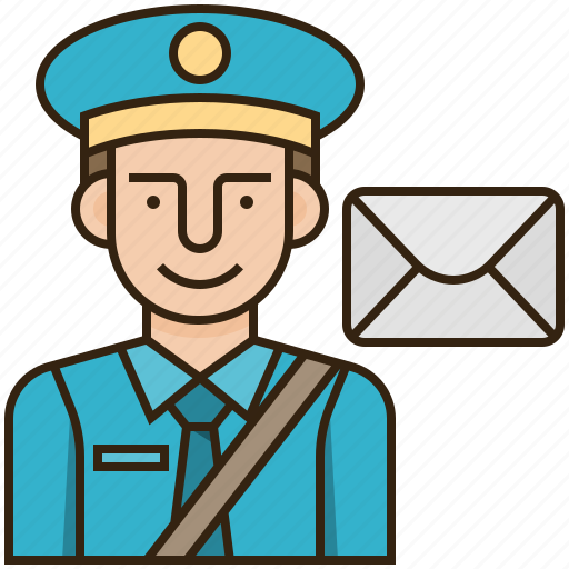 Deliveryman, mail, mailman, post, postman icon - Download on Iconfinder