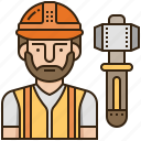 construction, engineer, foreman, occupation, worker