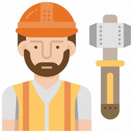 Construction, engineer, foreman, occupation, worker icon - Download on Iconfinder