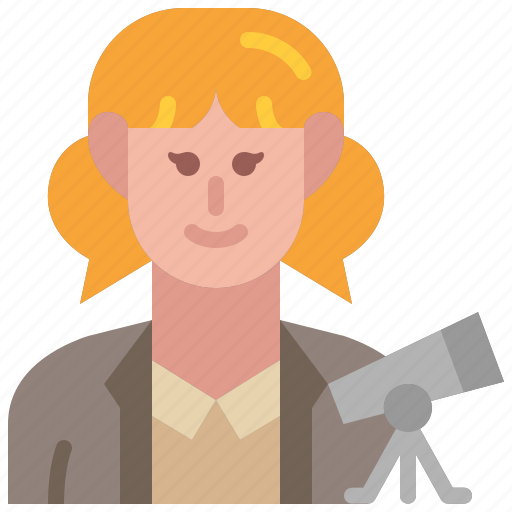 Astronomer, scientist, occupation, profession, female, avatar, woman icon - Download on Iconfinder