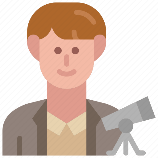 Astronomer, scientist, occupation, profession, male, avatar, man icon - Download on Iconfinder