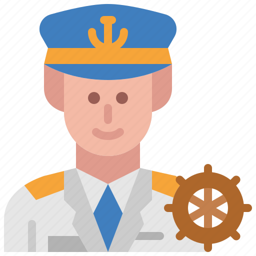 Captain, cruise, marine, occupation, male, profession, avatar icon - Download on Iconfinder