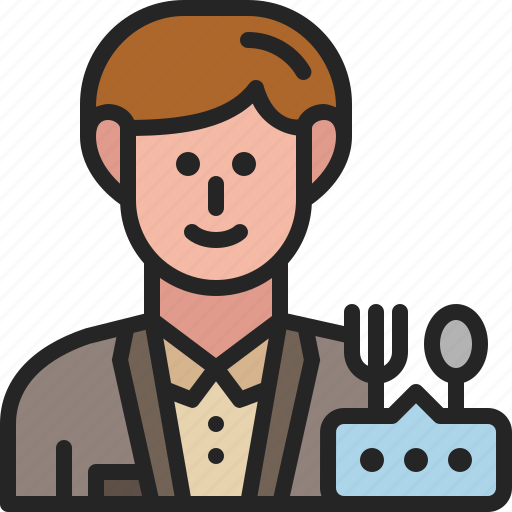 Food, critic, reviewer, occupation, man, avatar, career icon - Download on Iconfinder