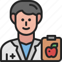 nutritionist, dietitian, occupation, profession, male, avatar, doctor