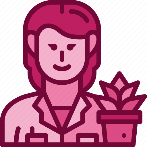 Botanist, scientist, occupation, profession, female, avatar, career icon - Download on Iconfinder