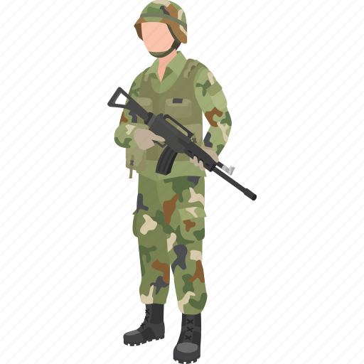 Defence force, marine, military, rifleman, serviceman, soldier, trooper icon - Download on Iconfinder