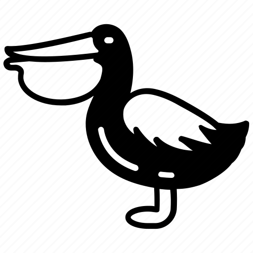 Pelican, bird, water, long, beak, large, throat icon - Download on Iconfinder