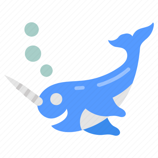 Narwhal, mammal, marine, aquatic, arctic, whale icon - Download on Iconfinder