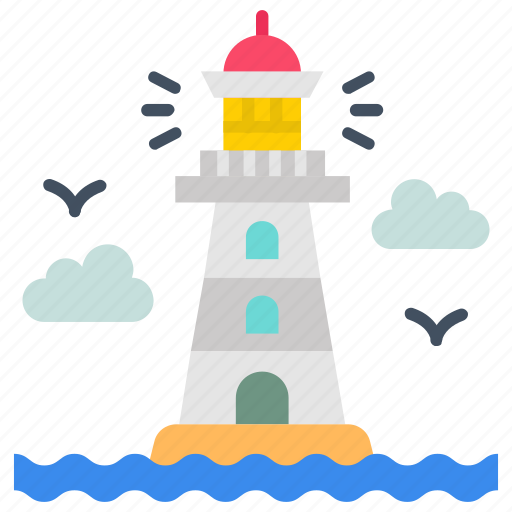 Lighthouse, watchtower, landmark, seamark, searchlight icon - Download on Iconfinder
