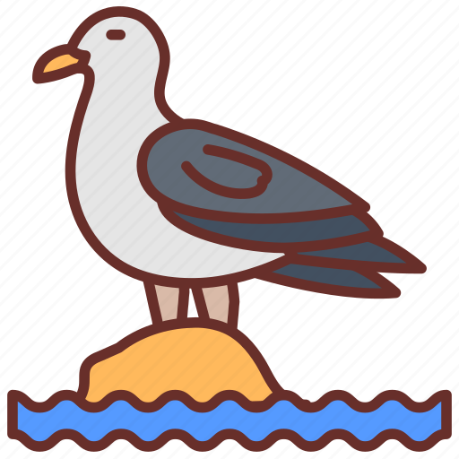 Sea, gull, mew, water, bird, kittiwake icon - Download on Iconfinder