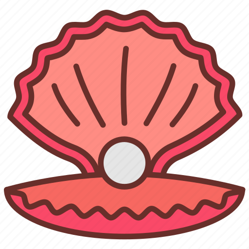 Pearl, shell, oyster, sea, coral, mussel, conch icon - Download on Iconfinder