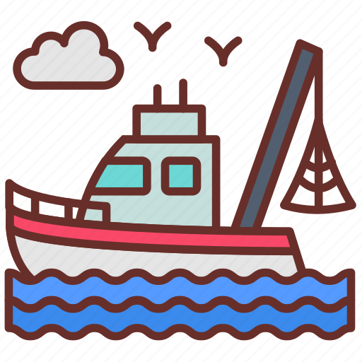 Fishing, boat, vessel, ferry icon - Download on Iconfinder