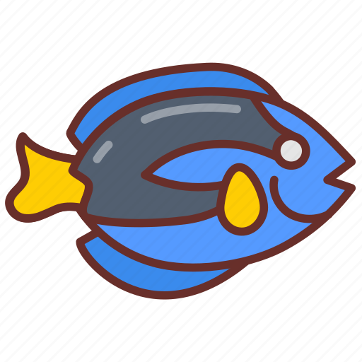 Blue, tang, dory, fish, aquarium, aquatic icon - Download on Iconfinder