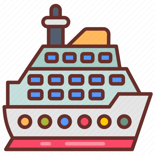 Cruise, sea, ship, travel, transportation, logistic, vacation icon - Download on Iconfinder