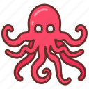 octopus, devilfish, cuttlefish, octopod, sea, creature