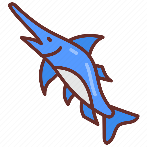 Swordfish, fishing, life, sea, long, nose, spearfish icon - Download on Iconfinder