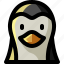 animal, avatar, face, penguin, profile, user, zoo 