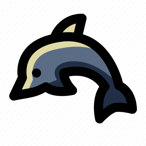 Animal, cute, dolphin, mammal, nature, ocean, sea icon - Download on Iconfinder