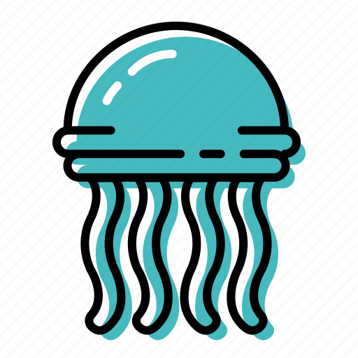 Fish, jellyfish, marine, ocean, sea icon - Download on Iconfinder