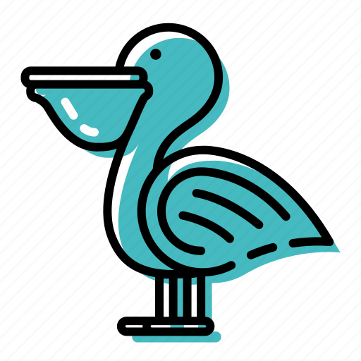 Beach, bird, fish, marine, ocean, pelican, sea icon - Download on Iconfinder