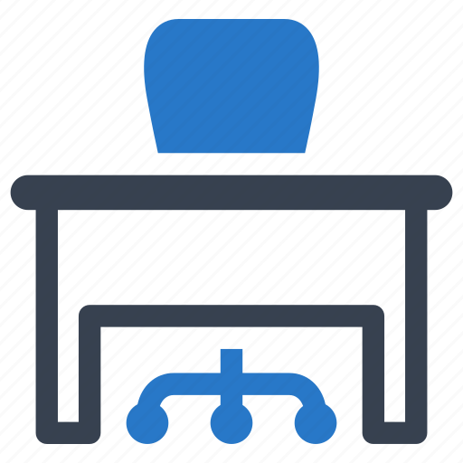 Chair, desk, office, workplace icon - Download on Iconfinder