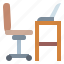 chair, desk, office, sitting 