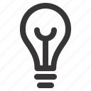 idea, lamp, office icon, work