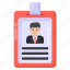 employee pass, identity card, id card, employee identification, identification badge 