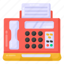 facsimile machine, fax machine, telefax, telecopier, facsimile apparatus