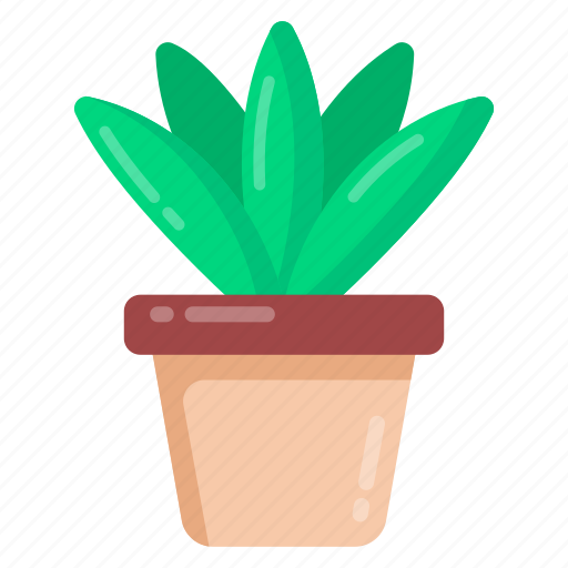 Potted plant, aloe vera plant, succulent plant, decorative plant, home plant icon - Download on Iconfinder