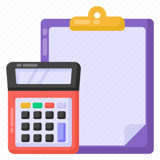 Accounting, budgeting, estimates, calculations, calculation document icon - Download on Iconfinder