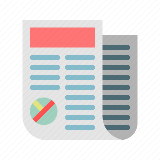 News, newspaper, journal, newsreport, communications icon - Download on Iconfinder