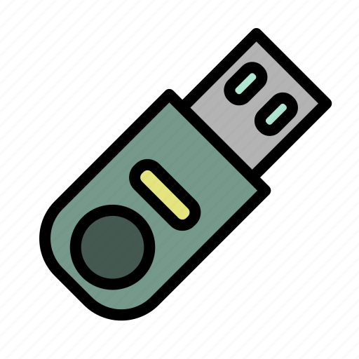 Usb, pendrive, datastorage, filestorage, electronics icon - Download on Iconfinder