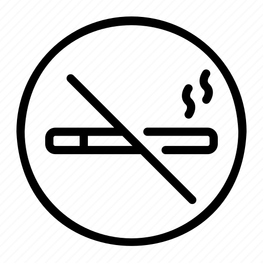 No, smoke, smoking, cigarette, forbidden, hotel, sign icon - Download on Iconfinder