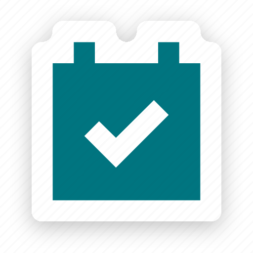 Calendar, checkmark icon - Download on Iconfinder