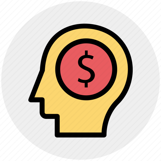 Business, dollar, finance, head, idea, thinking icon - Download on Iconfinder