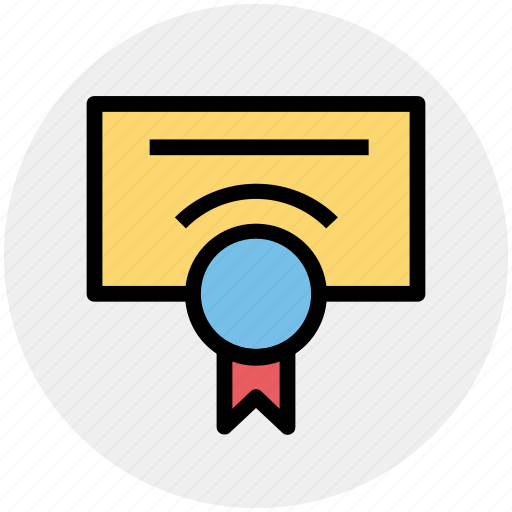 Award, award badge, award ribbon, certificate, paper, report icon - Download on Iconfinder