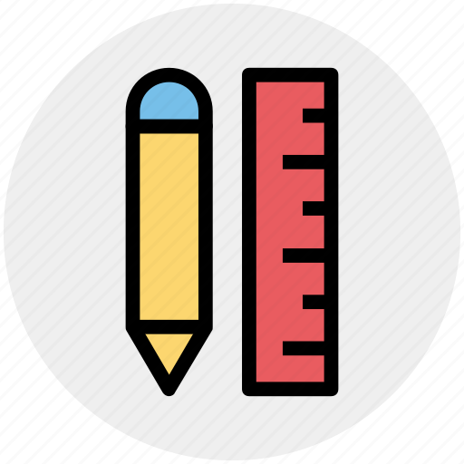 Measure, pen, pencil, pencil and ruler, ruler icon - Download on Iconfinder