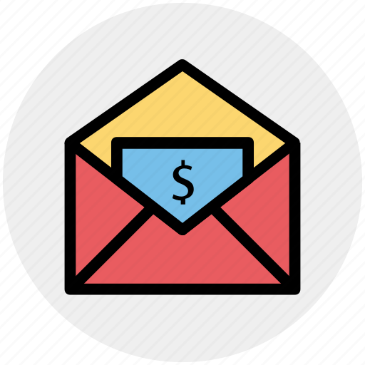 Dollar, envelope, letter, mail, message, payment icon - Download on Iconfinder