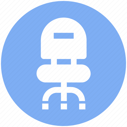 Chair, desk chair, office chair, office furniture, swivel, swivel chair icon - Download on Iconfinder