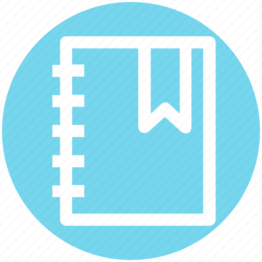 Book, bookmark, document, education, recipe icon - Download on Iconfinder