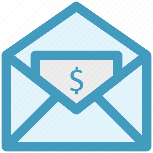 Dollar, envelope, mail, message, payment icon - Download on Iconfinder