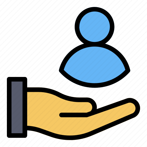Hand, staff, employee, business icon - Download on Iconfinder