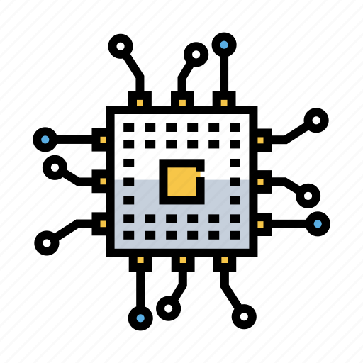 Chip, circuit, connection, microchip, network, processor, technology icon - Download on Iconfinder
