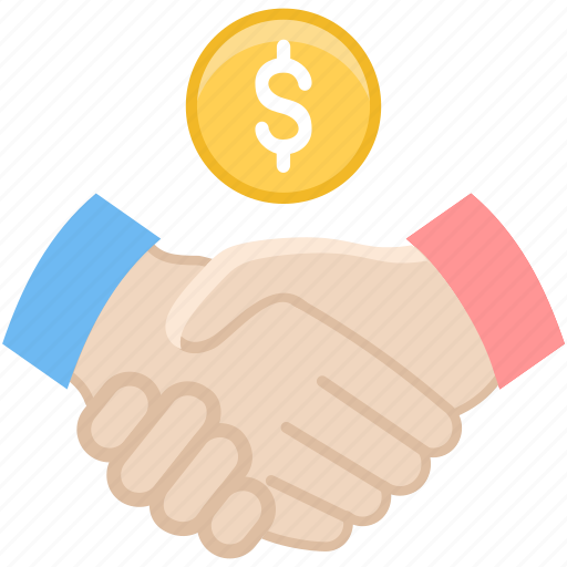Dollar, shakehand, agreement, deal, finance, handshake, partnership icon - Download on Iconfinder